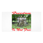 Freedom Is Not Free #005 Customized Photo Card