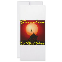 Freedom Is Not Free #007 Customized Rack Card