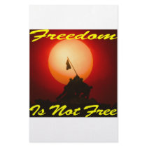 Freedom Is Not Free #007 stationery