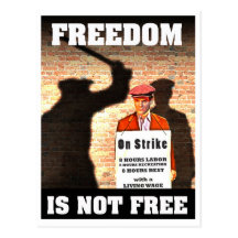 Freedom is Not Free Poster Post Card