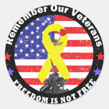 FREEDOM IS NOT FREE STICKERS