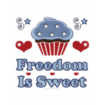Freedom Is Sweet Patriotic Cupcake Hoodie t-shirts