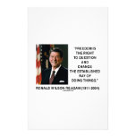 Freedom Is The Right To Question And Change Quote Customized Stationery