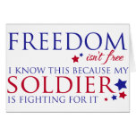 Freedom isn't Free Greeting Cards