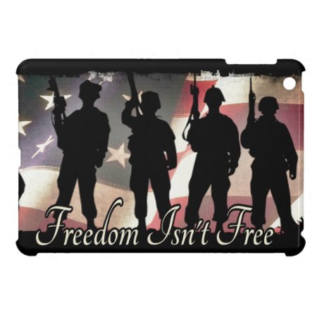 Freedom Isnt Free Military Soldier Silhouette Cover For The iPad Mini