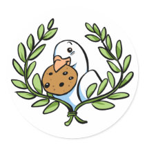 Freedom! Justice! Cookies! (Dove) Stickers