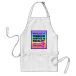 Freedom Justice Equality apron