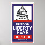 Freedom Liberty Fear poster posters