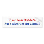 Freedom lover bumper sticker