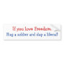 Freedom lover bumper sticker