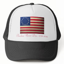 Freedom Never Dies...1776-2009 hats by DesignsbyMel Freedom Never Dies...1776-2009 hats