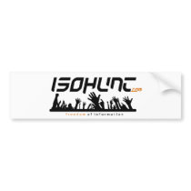 Freedom of Information Black - No Background Bumper Sticker