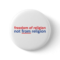 Freedom of religion not from religion pin