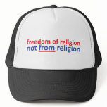 Freedom of religion not from religion mesh hats