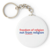 Freedom of religion not from religion key chains