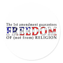 Freedom of Religion stickers
