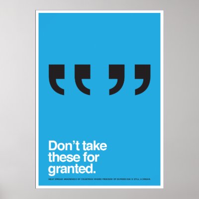 Freedom of Speech Poster by lunchwithcandy