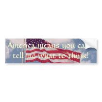 Freedom of thought Bumper bumper stickers by GlojoPSU Freedom of thought Bumper bumper stickers