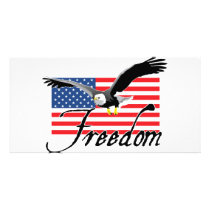 freedom customized photo card