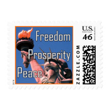 Freedom, Prosperity, Peace Postage