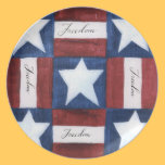 Freedom Quilt Plate plates