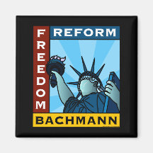 Freedom Reform Liberty Bachmann Refrigerator Magnet