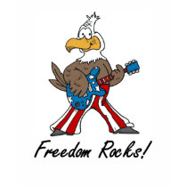 Freedom Rocks t-shirt by patriotic_tshirts Freedom Rocks t-shirt