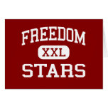 Freedom - Stars - Middle - Franklin Tennessee Greeting Card