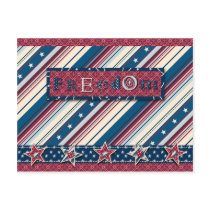 Freedom Stripe Postcard