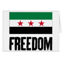 Freedom - Syria Greeting Cards