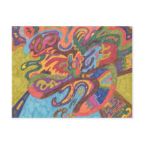 Freedom to Fly, original abstract - Customized postcards by RLMdesignes Freedom to Fly, original abstract - Customized postcards