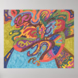 Freedom to Fly, original abstract Poster Freedom to Fly, original abstract Poster