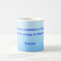 freedom word mug