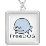 FreeDos Fish - Blue with Name Necklaces
