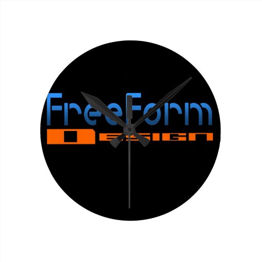 FreeForm Design Logo Wallclock