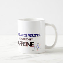 Freelance Writer Powered by caffeine Coffee Mug