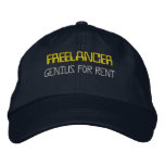 Freelancer: Genius for rent embroidered hats
