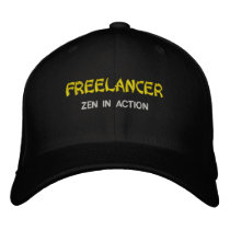 Freelancer: ZEN IN ACTION Embroidered Baseball Caps