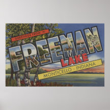 Freeman Lake - Large Letter Scenes Posters