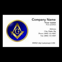 Freemason Business Card business cards