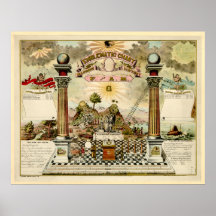 Freemason Eblematic Chart Posters