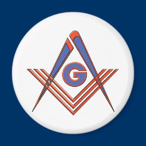 Symbole de franc-maçon magnets