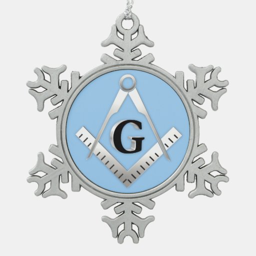 freemasonry symbol snowflake pewter christmas ornament freemasonry symbol snowflake pewter christmas ornament