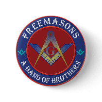 Freemasons Band Of Brothers Pinback Button