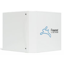 Freenet Bunny Text 3 Ring Binder