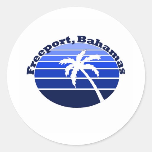 Freeport, Bahamas Round Sticker