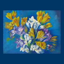 Freesia Posy Poster posters
