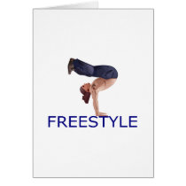 Freestyle B Boy Greeting Card