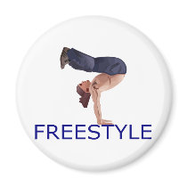 Freestyle B Boy Refrigerator Magnets