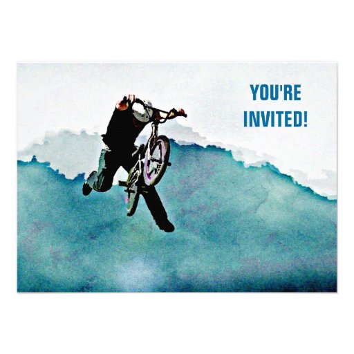 Freestyle BMX Bicycle Stunt Custom Invite